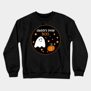 Daddy's Little Boo Halloween Costume Crewneck Sweatshirt